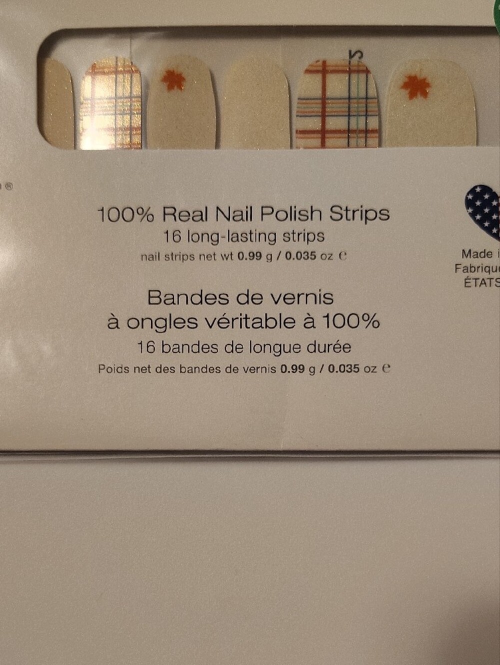Color Street Nail Strips — 4 Pack - Christmas, Thanksgiving And Blue Plaid Mix - Picture 4 of 6